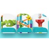 Roll Ball Track Building Blocks Colorful Stereoscopic Maze Stacking Toys