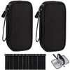 Organizador de Cables Portátil 2 Piezas, Estuche de Viaje Impermeable