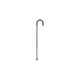 Round Handle Cane, Chrome Finish, Adjustable Height, Aluminum