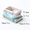 Book-Shaped Decorative Ceramic Planter, Indoor Flower Pots with Drainage Hole,