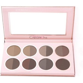Beauty Creations Definer Powder Book – Paleta de polvos para cejas, 8 dúos de tonos – Acabado mate y alta pigmentación, estuche compacto y resistente