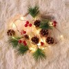 SoonHua Jingle Bells Pinecone Christmas Decoration String Lights