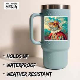 Tarpon Sticker 4 Inch - Waterproof Animal Vinyl Decal for Laptop Water Bottle Car Tumbler - Durable Aesthetic Long-Lasting Stickers for Adults ID44990