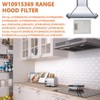 JAMHER 3 Pack W10915369 Range Hood Filter Replacement 5 Layer