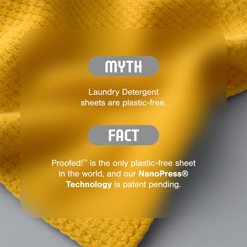 Proofed! Laundry Detergent Sheets, 32 Count, Clean Scent, The Only