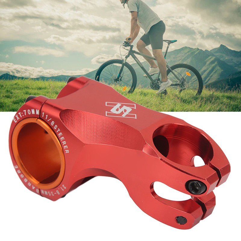 Bicycle Stem Bike Riser 70MM Ultra Light ‑17 Degree for