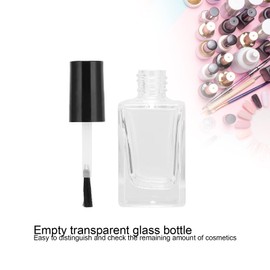 Envase de esmalte de uñas, botella de esmalte de uñas de tamaño encantador fácil de llevar de 10 ml para uñas