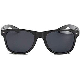 GagetcKing Classic Black Sunglasses Lens Mens Ladies 80s Womens Retro Vintage Fashion UV400 Fashion Matt Black Matte Round Plastic Ladies Mans