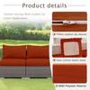 Deep Outdoor Seating Patio Cushion Set Covers Replacement, 4PCS Durable