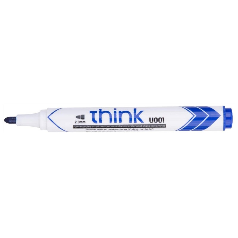 DELI THINK Dry Erase Markers Bullet Tip 2.0mm Low Odor