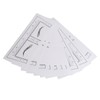 100PCS Eyebrow Ruler Stencils Clear Scale Transparent Adhesive Eyebrow Designer