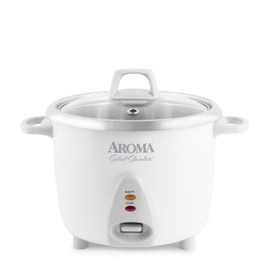 AROMA Aroma Housewares Select Stainless Rice Cooker & Warmer with Uncoated Inner Pot, 14-Cup(cooked) / 3Qt, ARC-757SG