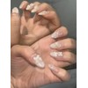 Holiday Secret Handmade Nail Tips - Long Almond / 홀리데이