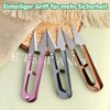 Pack of 6 thread scissors, mini spring scissors, trimming pliers,