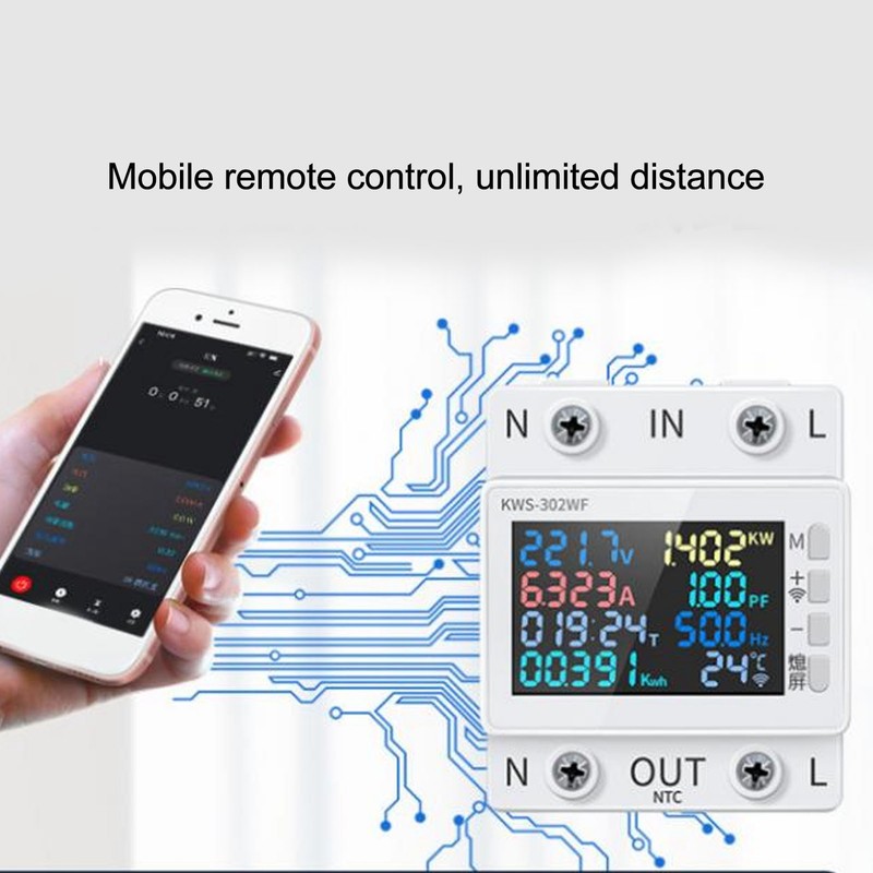 Voltage Ammeter Professional High Accuracy WiFi Mobile Remote Control Electricity