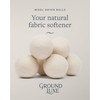 GroundLuxe Premium New Zealand Wool Dryer Balls - 100% Organic,
