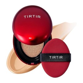 TIRTIR Mask Fit Red Cushion Foundation | Full coverage, Weightless, Skin fit, Satin Glow Finish, Korean Makeup BB Foundation, beauty, Tattoo cover up, Buildable (#27C Cool Beige, 0.63 Fl Oz)