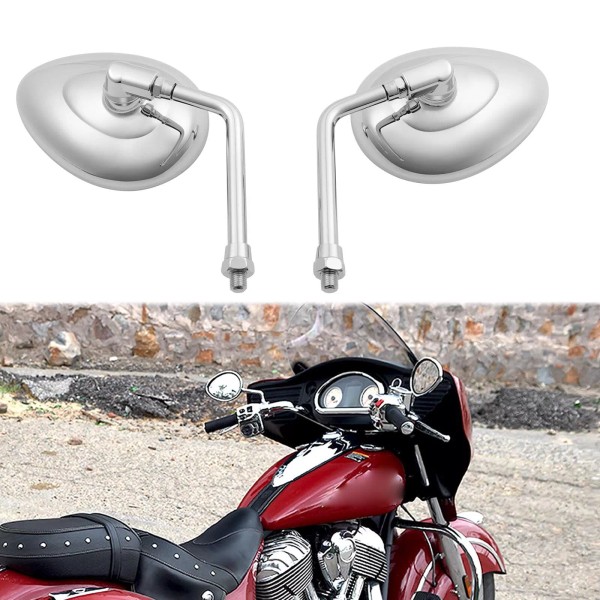 KEEPDSGN Motorcycle Rear View Mirrors Chrome For Indian Chief Classic