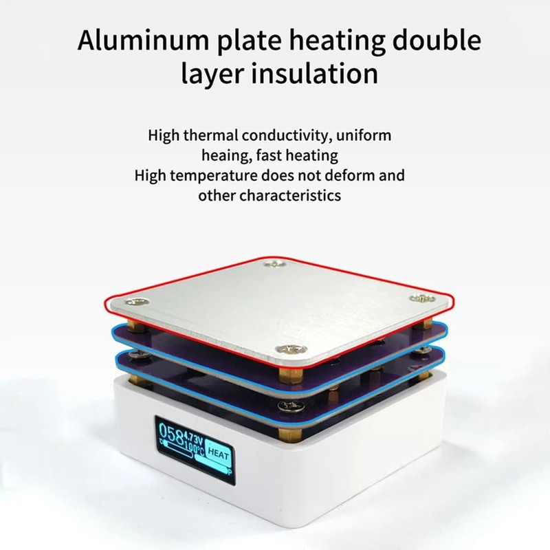 BOFRHME G3061 PD65W Mini Hot Plate Digital Soldering Preheating Rework