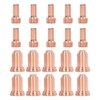 20Pcs Plasma Cutting Torch Nozzles Electrodes Brass Strong High Temperature