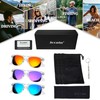 Joopin Oversized Square Sunglasses Mirrored Shades for Women Men Clear