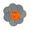DT-DIATOOL Dry Diamond Polishing Pads 4 Inch/100mm 8PC #200 for