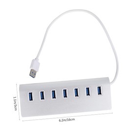 Operitacx Port USB Hub Dock Multifunctional USB Hub with Tilt Design High Speed Transfer Portable Hard Drives Compact and Easy to Carry