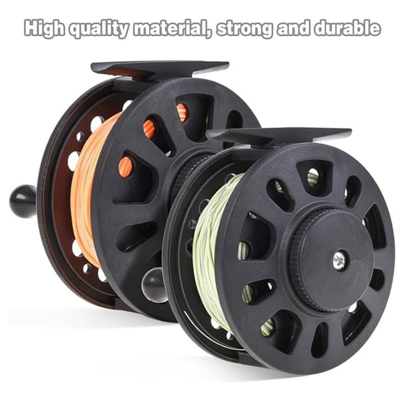 AIMALL ABS Plastic Fly Fishing Reel, Versatile 5/6 & 7/8