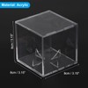 sourcing map 6pcs Baseball Display Case, Acrylic Square Baseball Holder