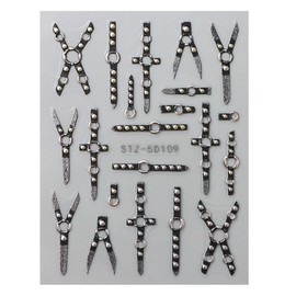 4 Blätter 5D Geprägt Gürtel Nagelsticker Selbstklebend,Punk Nail Design Gürtel Nail Sticker Y2K Relief Belt Nagel Sticker Cool Nageltattoos Nagel Deko Nageldesign Zubehör Nagel Zubehör Nail Art