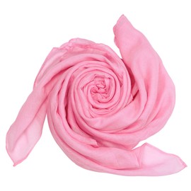 Superfreak® Cotton Cloth Scarf Shawl, 100 x 100 cm, 100% Cotton, All Colours - pink