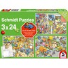 Schmidt Spiele 56416 Where is the Blue Car Children's Puzzle,