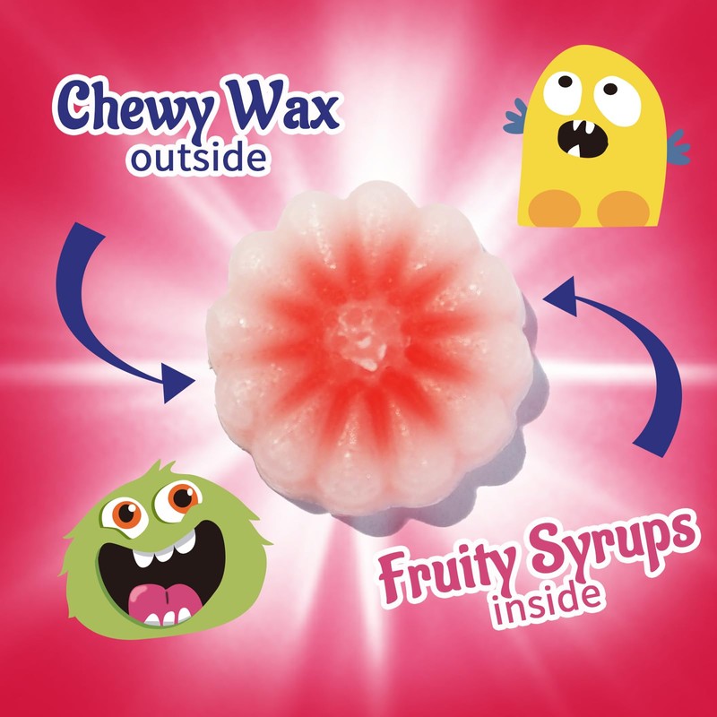 Gummy Glow Wax Candy 12oz Bulk Pack, Retro Chewy Wax