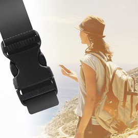 BORDSTRACT 5Pcs Release Buckles, Backpack Clips And Fasteners, Black Contoured Side Plastic Buckles, Adjustable Backpack Clips Replacement for Webbing Straps(20mm)