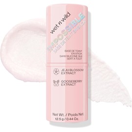 wet n wild Impossible - Barra de imprimación enriquecida con grosella espinosa y flor de jeju para una base de maquillaje duradera y brillante, vegana y última intervensión de crueldad