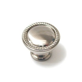 Avante 61884SN 1" Round Rope Edge Cabinet Drawer Knob Pull Satin Nickel