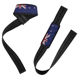Correas de levantamiento de pesas azul de la bandera de Nueva Zelanda Kiwi National de Zelanda, entrenamientos, muñequeras para gimnasio para levantamiento de pesas, culturismo, levantamiento de pesas