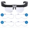 TMANGO Rechargeable Magnifying Glasses with Light, Hands-Free Headset for Jewelers,