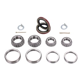 Xintre Pack of 2 Boat Trailer Axles Bearing Kits 25580 14125A Trailer Hub Wheel Bearing Kit with Double Lip Grease Seals Fits for 10-36 22333TB 5200-7000 Lbs Tandem Axles