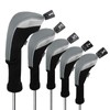 Andux 5pcs/Set Golf 460cc Driver Fairway Wood Club Head Covers