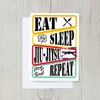 PICTURE THIS PRINTS Eat Sleep Jiu Jitsu Repeat Funny Brazilian