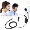 Call Center Headset Mono Noise Cancelling Dual 3.5mm Plug Computer