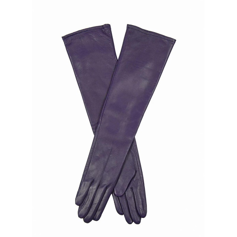 Dents Womens Mia Single-Point Long Above-Elbow Lined Leather Gloves -