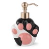 Dog Shape Soap Dispenser (Black/White, Paw Shape Soap Dispenser)