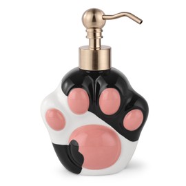 Dog Shape Soap Dispenser (Black/White, Paw Shape Soap Dispenser)