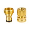 3/4 Inch Brass Garden Hose Quick Connectors Durable Quick Connect