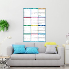 2026 Yearly Wall Calendar - Large Yearly Calendar 2026 Vetical, Jan 2026 - Dec 2026, 25.2" x 38.2" (Open), 2026 Calendar, Large Wall Calendar 2026, Full Year Paper with Notes, Thicker Paper