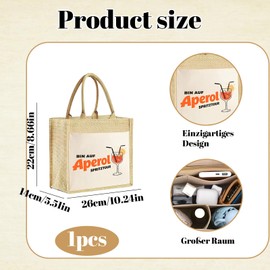 Aperol Geschenk Jutetasch, Aperol Spritz Geschenk,aperol tasche, Ideal Für Geschenke Und Feiern,Robust Und Vielseitig,Geschenktasche Für Weihnachten Jga Geburtstag,Geschenkset Für Frauen, Kollegin