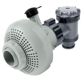 Pool Plunger Valve 12355 Large Inlet Air Nozzle Fits for Intex Above-Ground Pool Parts Replacement, On/Off Plunger Valve with Strainer also Compatible Frame Set & Ultra Frame Pool