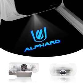 New Alphard 40 Series Courtesy Light, Door Welcome Light, Courtesy Lamp, LED Logo Projection, Toyota Alphard 40 Series Curtesi, Fade Resistant, Compatible with Car Door Lamps, Set of 2